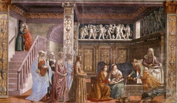 Naissance de Marie Renaissance Florence Domenico Ghirlandaio Peinture à l'huile